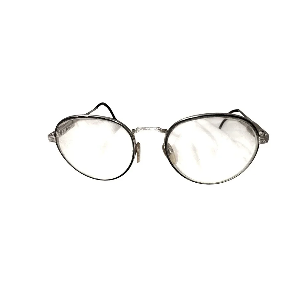 Vintage Polo Ralph Lauren Round P3 Eyeglasses Gold Wire Frame READ